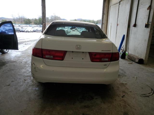 1HGCM56795A188569 - 2005 HONDA ACCORD EX WHITE photo 6