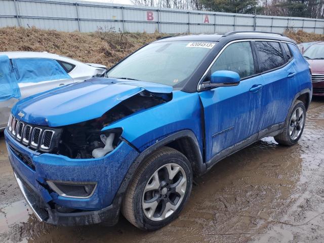 3C4NJDCB3KT669635 - 2019 JEEP COMPASS LIMITED BLUE photo 1