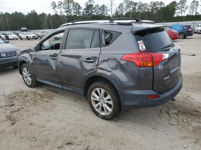 2T3DFREV1DW101610 - 2013 TOYOTA RAV4 LIMITED GRAY photo 2