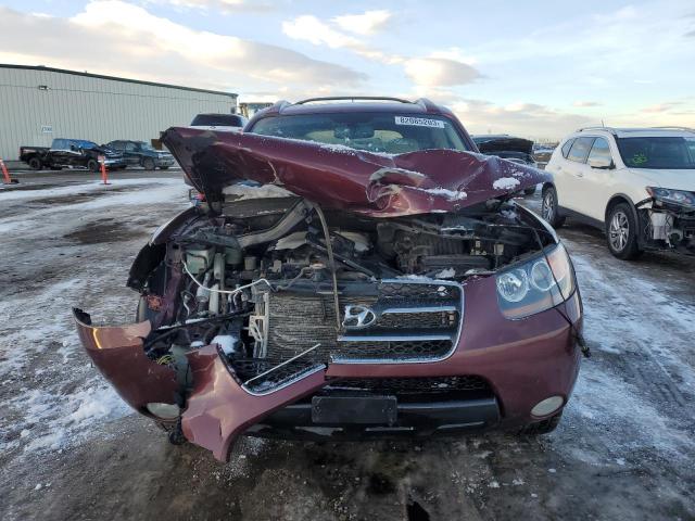 5NMSH73E67H074096 - 2007 HYUNDAI SANTA FE SE MAROON photo 5