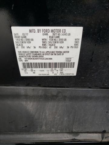 1FM5K8AR7HGC26384 - 2017 FORD EXPLORER POLICE INTERCEPTOR 黑色 照片 13