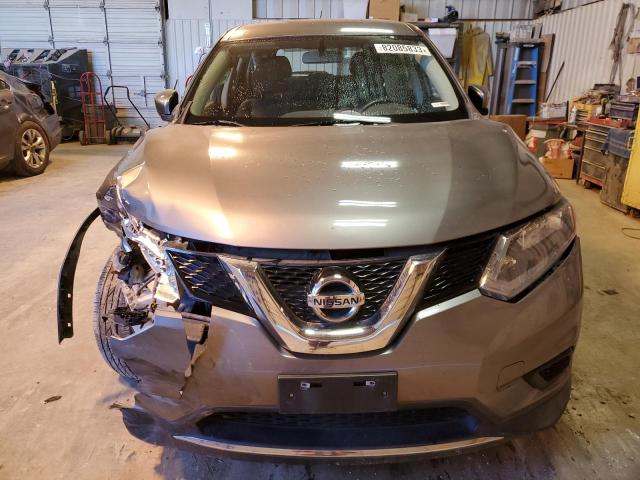 KNMAT2MV1GP678951 - 2016 NISSAN ROGUE S GRAY photo 5