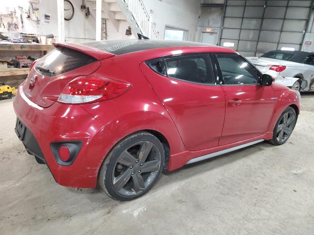 KMHTC6AE9FU240971 - 2015 HYUNDAI VELOSTER TURBO RED photo 3