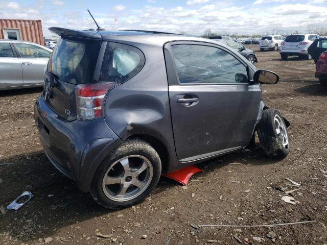 JTNJJXB00CJ020413 - 2012 TOYOTA SCION IQ GRAY photo 3