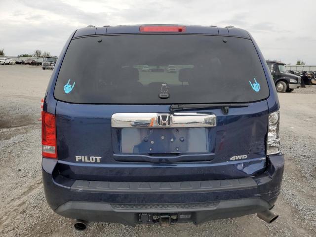 5FNYF4H40EB038210 - 2014 HONDA PILOT EX BLUE photo 6