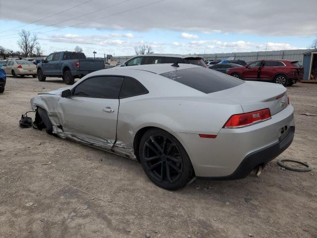 2G1FA1E37E9213887 - 2014 CHEVROLET CAMARO LS SILVER photo 2