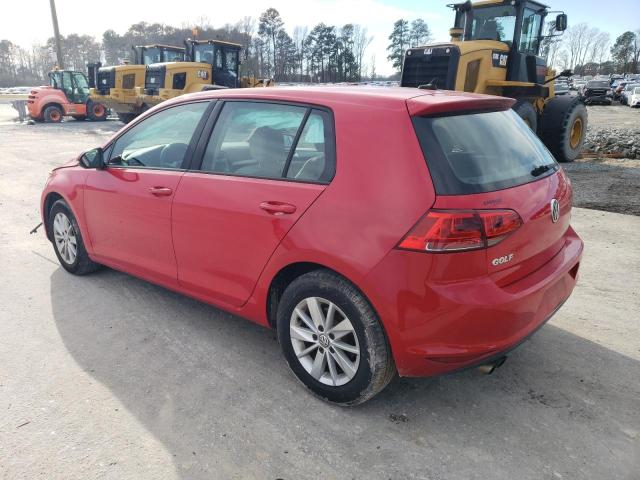 3VW217AU5GM060862 - 2016 VOLKSWAGEN GOLF S/SE RED photo 2