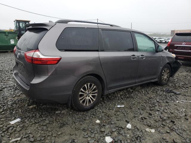 5TDYZ3DC6KS011017 - 2019 TOYOTA SIENNA XLE Gris photo 3