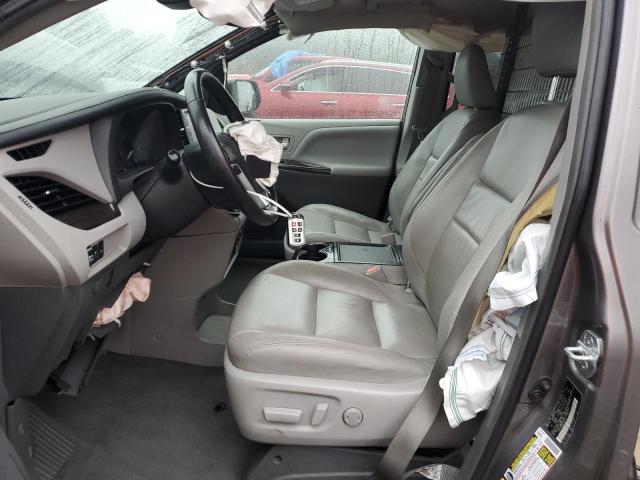 5TDYZ3DC6KS011017 - 2019 TOYOTA SIENNA XLE Gris photo 7