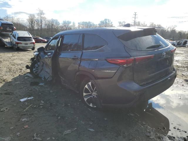 5TDHZRBH2LS019019 - 2020 TOYOTA HIGHLANDER XLE GRAY photo 2