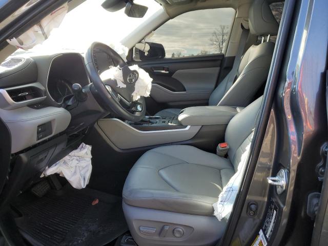 5TDHZRBH2LS019019 - 2020 TOYOTA HIGHLANDER XLE GRAY photo 7