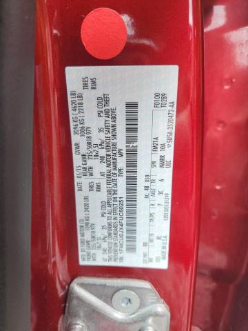 1FMCU0JX4FUC60251 - 2015 FORD ESCAPE TITANIUM RED photo 13