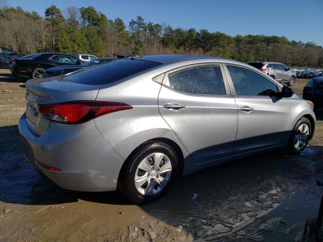 5NPDH4AE4GH684169 - 2016 HYUNDAI ELANTRA SE SILVER photo 3