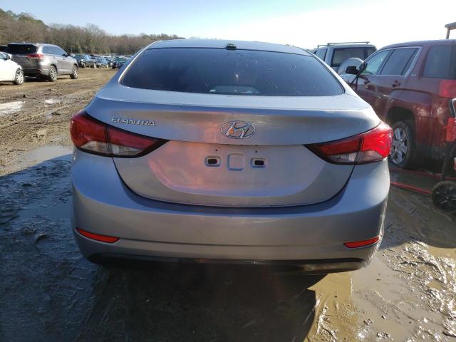 5NPDH4AE4GH684169 - 2016 HYUNDAI ELANTRA SE SILVER photo 6