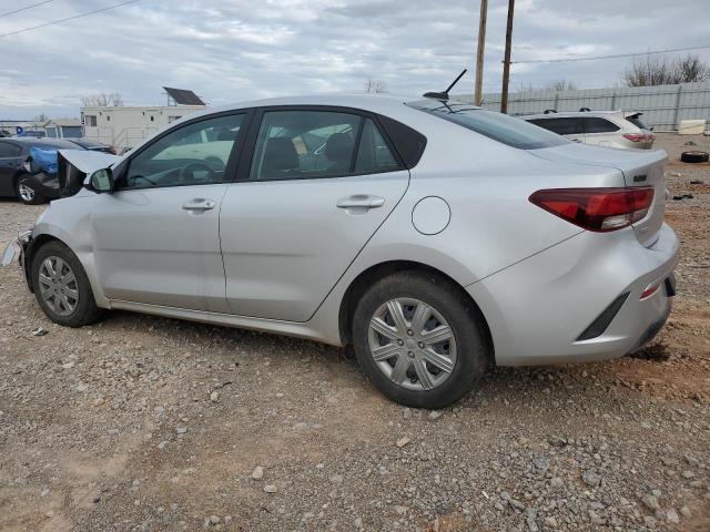 3KPA24AD9PE528581 - 2023 KIA RIO LX SILVER photo 2