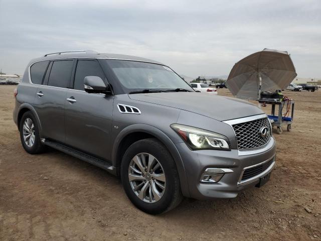 JN8AZ2NF9F9570736 - 2015 INFINITI QX80 GRAY photo 4