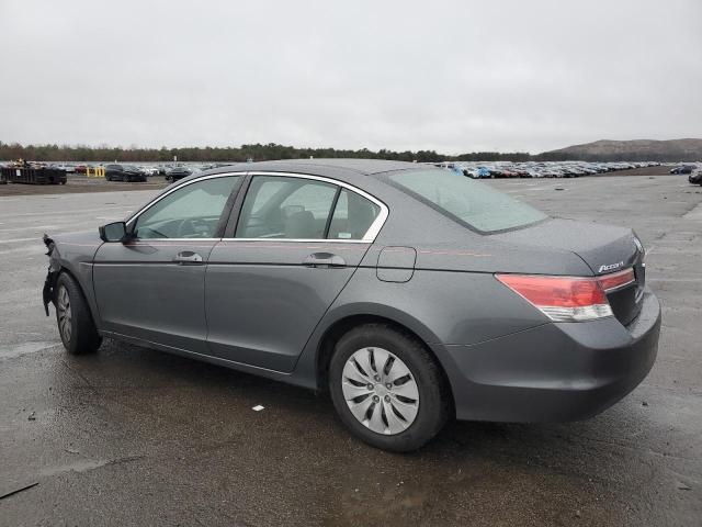 1HGCP2F34CA063348 - 2012 HONDA ACCORD LX GRAY photo 2