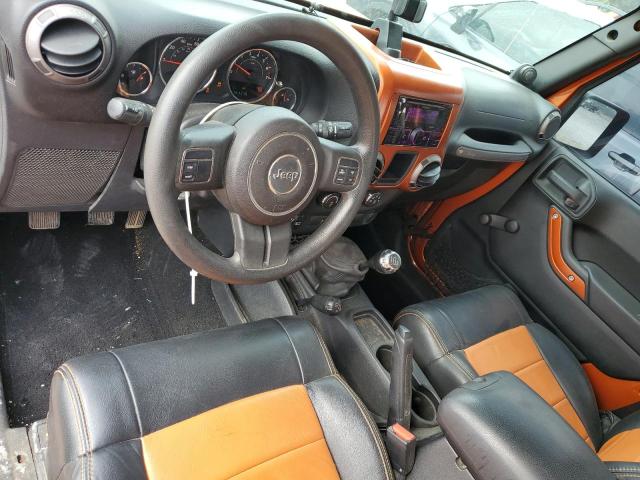 1J4AA2D13BL511505 - 2011 JEEP WRANGLER SPORT Orange Foto 8
