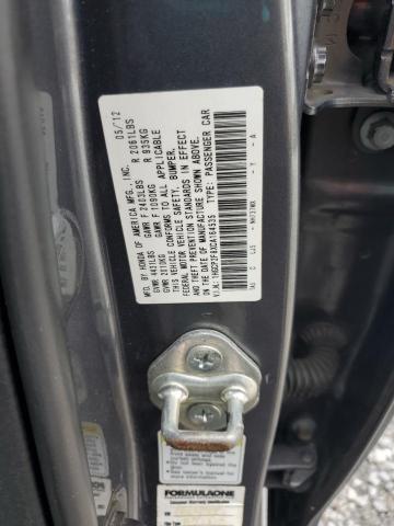 1HGCP2F8XCA164535 - 2012 HONDA ACCORD EXL CHARCOAL photo 12