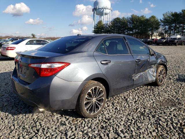 2T1BURHE9EC075794 - 2014 TOYOTA COROLLA L GRAY photo 3