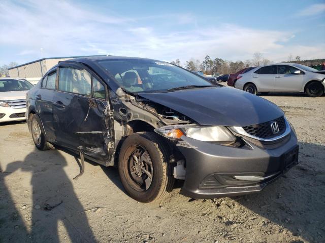 19XFB2F52DE289334 - 2013 HONDA CIVIC LX GRAY photo 4