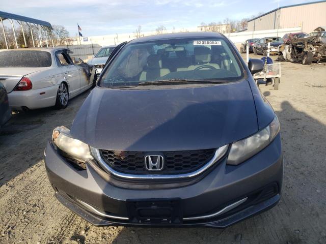 19XFB2F52DE289334 - 2013 HONDA CIVIC LX GRAY photo 5