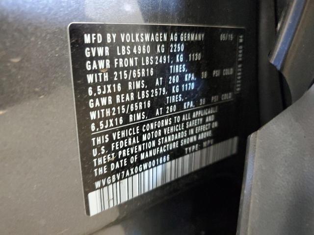 WVGBV7AX0GW001666 - 2016 VOLKSWAGEN TIGUAN S ნაცრისფერი ფოტო 13