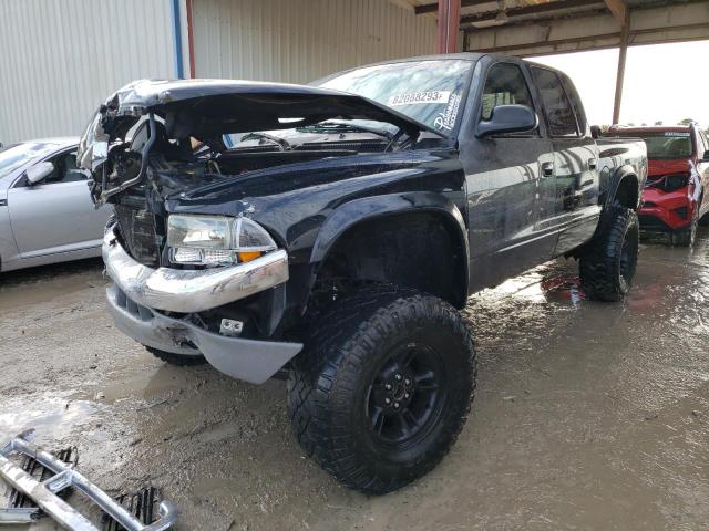 1B7GG2AN71S170958 - 2001 DODGE DAKOTA QUAD BLACK photo 1