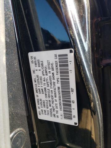 1HGCM56366A145788 - 2006 HONDA ACCORD SE BLACK photo 12