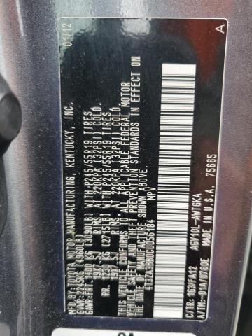 4T3ZA3BB0CU056184 - 2012 TOYOTA VENZA LE CHARCOAL photo 14