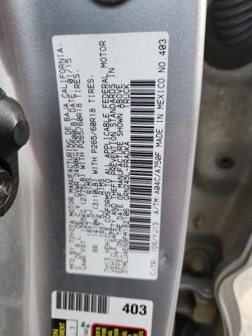 3TMLU4EN9FM182106 - 2015 TOYOTA TACOMA DOUBLE CAB 银色 照片 12