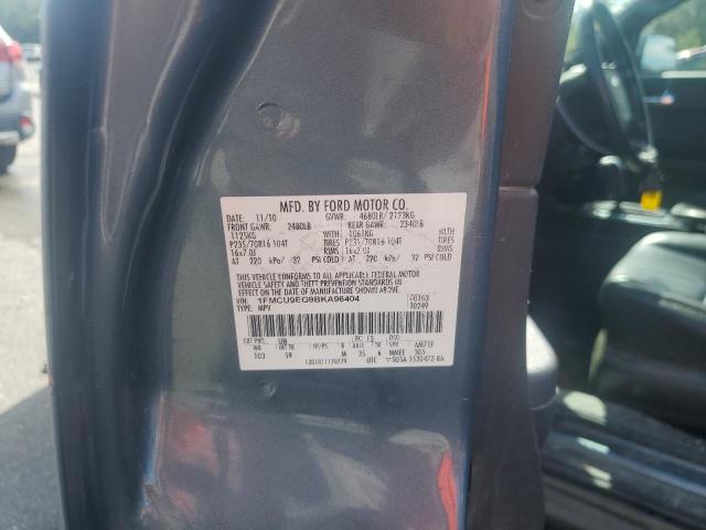 1FMCU9EG9BKA96404 - 2011 FORD ESCAPE LIMITED BLUE photo 12