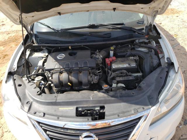 3N1AB7APXDL747636 - 2013 NISSAN SENTRA S WHITE photo 11