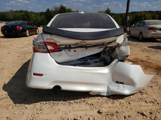 3N1AB7APXDL747636 - 2013 NISSAN SENTRA S WHITE photo 6