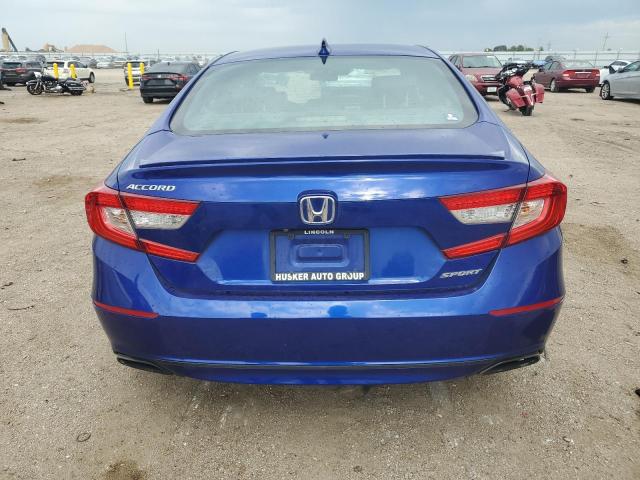 1HGCV1F3XJA230258 - 2018 HONDA ACCORD SPORT BLUE photo 6