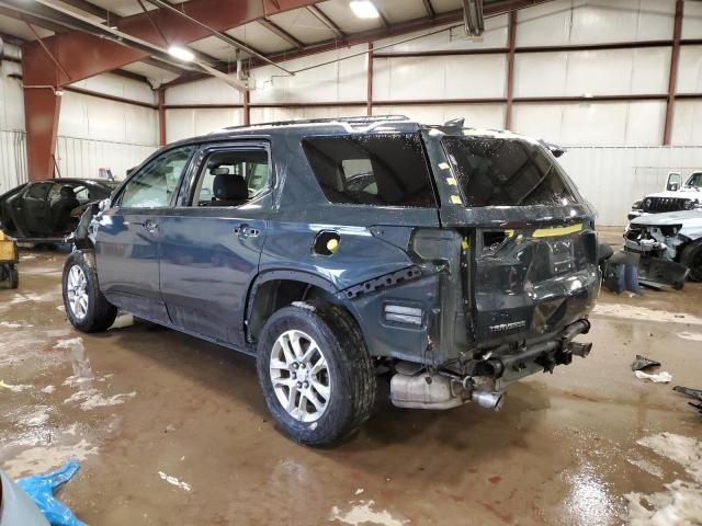 1GNERGKW5LJ147863 - 2020 CHEVROLET TRAVERSE LT BLUE photo 2