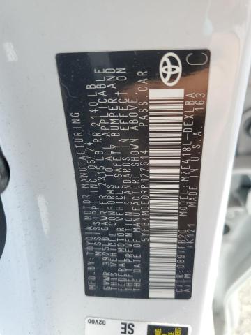 5YFB4MDE0RP177614 - 2024 TOYOTA COROLLA LE 白色 照片 13