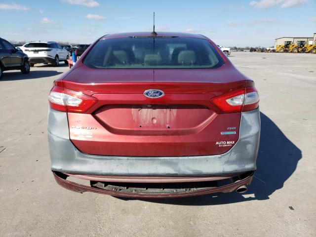 3FA6P0HRXDR177207 - 2013 FORD FUSION SE RED photo 6