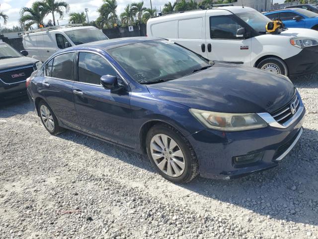 1HGCR3F85EA028204 - 2014 HONDA ACCORD EXL BLUE photo 4