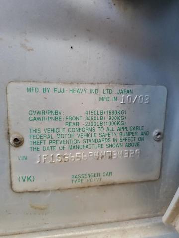 JF1SG65694H734329 - 2004 SUBARU FORESTER 2.5XS Серебристый фото 13