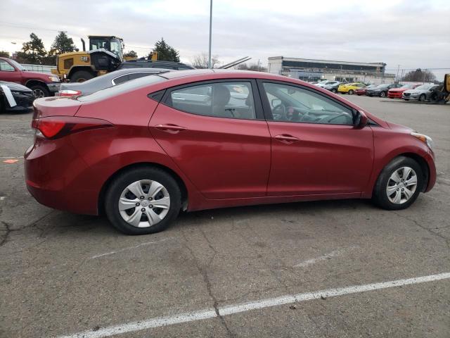 5NPDH4AE9GH738176 - 2016 HYUNDAI ELANTRA SE RED photo 3