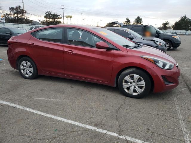 5NPDH4AE9GH738176 - 2016 HYUNDAI ELANTRA SE RED photo 4