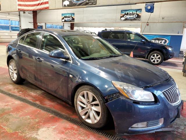 W04G05GV7B1066078 - 2011 BUICK REGAL CXL BLUE photo 4