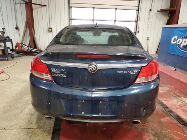 W04G05GV7B1066078 - 2011 BUICK REGAL CXL BLUE photo 6