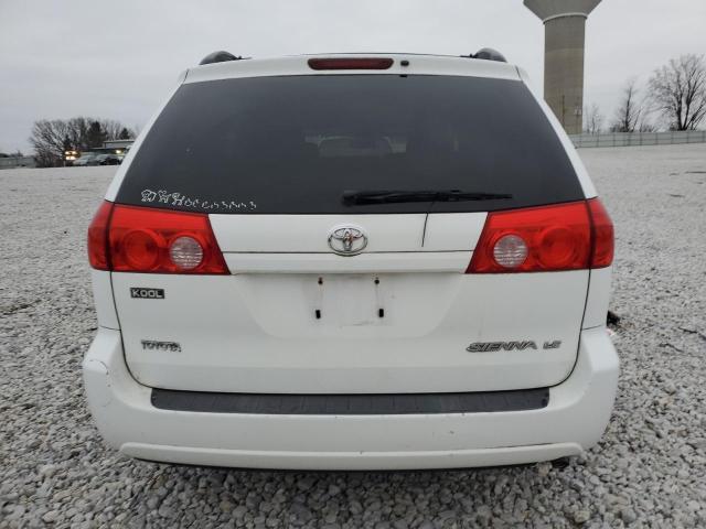 5TDZK23C49S249818 - 2009 TOYOTA SIENNA CE WHITE photo 6