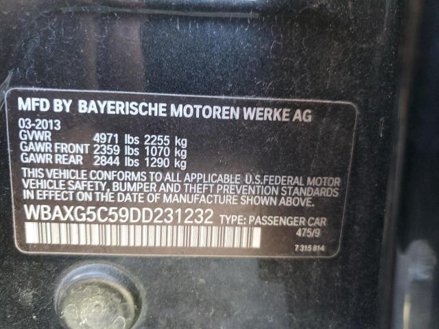 WBAXG5C59DD231232 - 2013 BMW 528 I BLACK photo 12