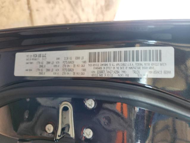 3C6RR7LT0HG714284 - 2017 RAM 1500 SLT 黑色 照片 12