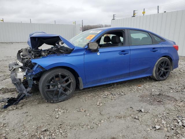 2HGFE2F51NH580874 - 2022 HONDA CIVIC SPORT BLUE photo 1