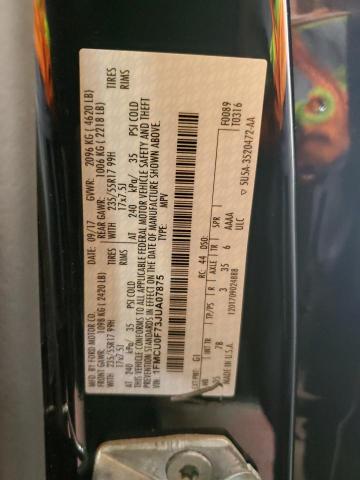 1FMCU0F73JUA07875 - 2018 FORD ESCAPE S BLACK photo 14