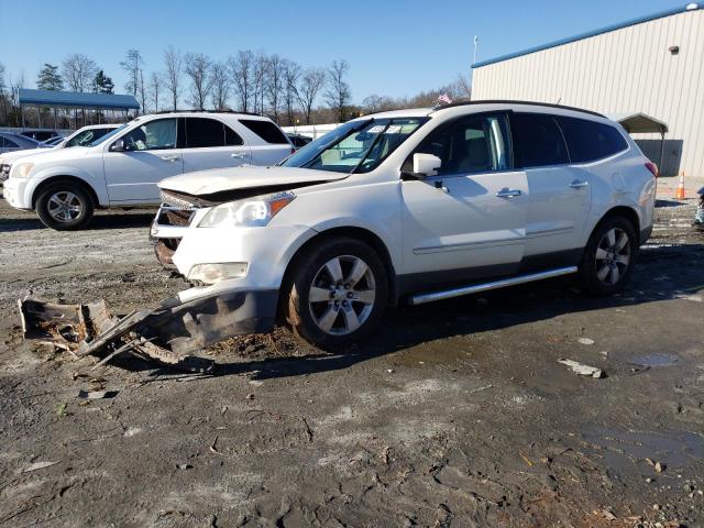 1GNKRLEDXBJ369772 - 2011 CHEVROLET TRAVERSE LTZ CREAM photo 1